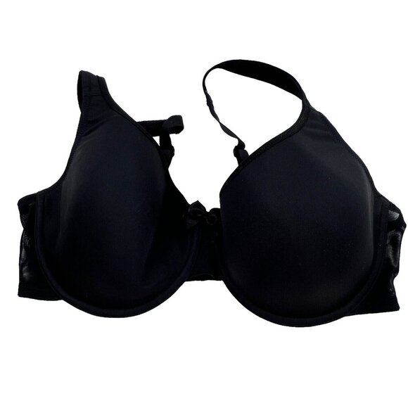 Breezies Womens Padded Bra Size 36D Solid Black Adjustable Strap Wired - Picture 13 of 16